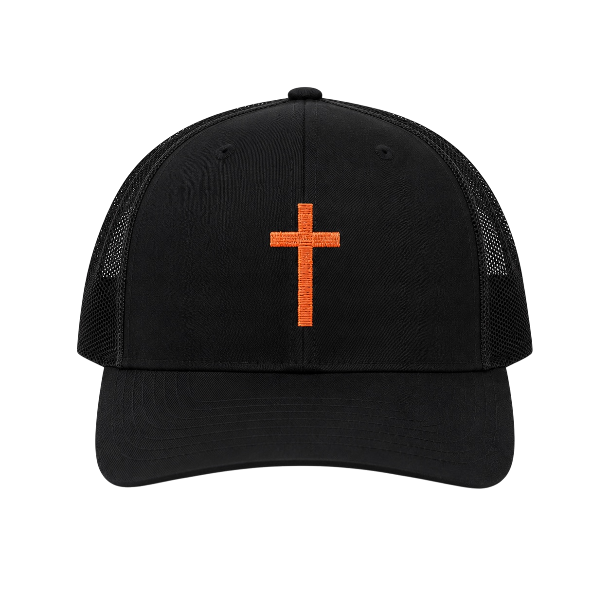 Embroidered Orange Cross Richardson 112 Hat