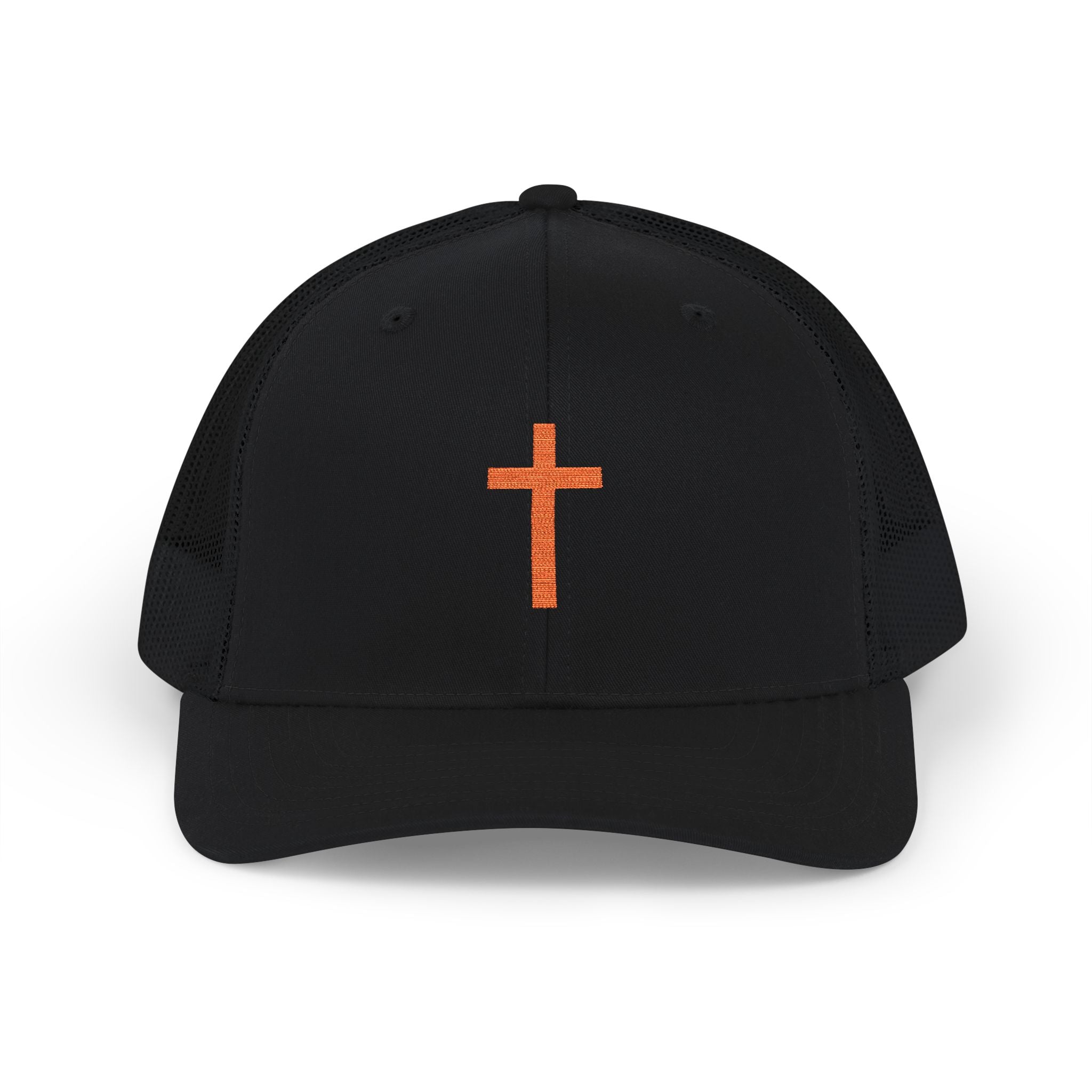 Embroidered Orange Cross Richardson 112 Hat