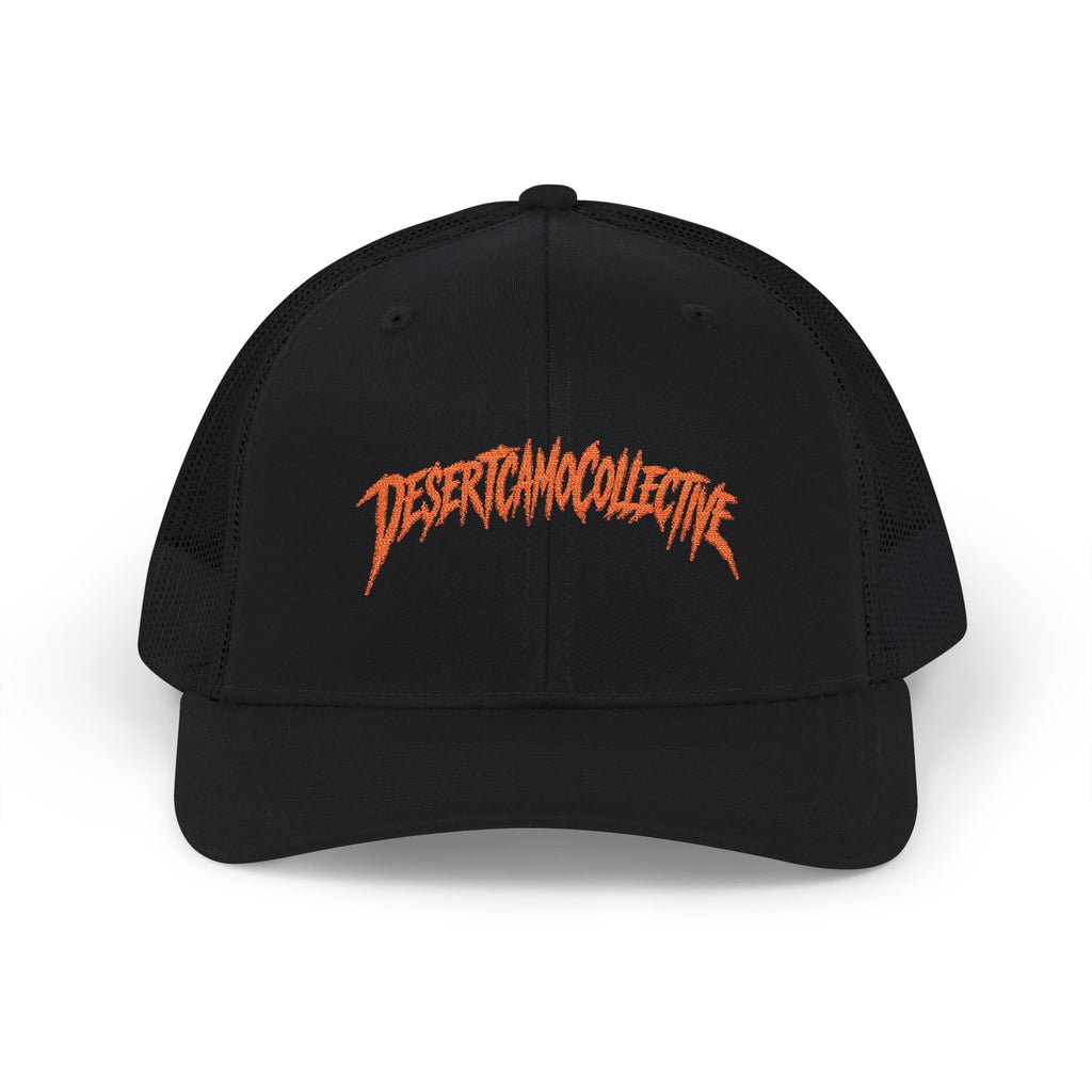 DesertCamoCollective™ Orange Script Embroidered Richardson Hat