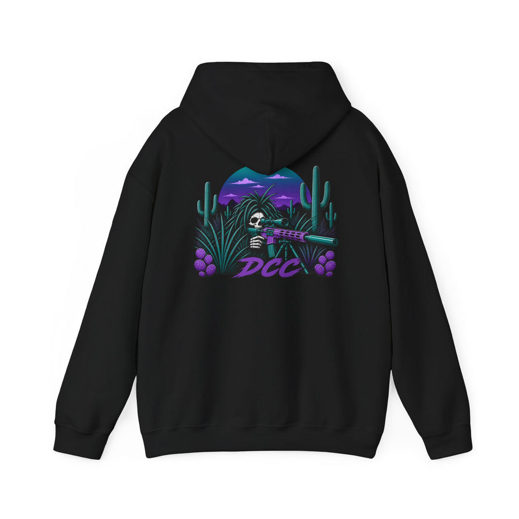Teal & Purple Desert Reaper — Pullover Hoodie
