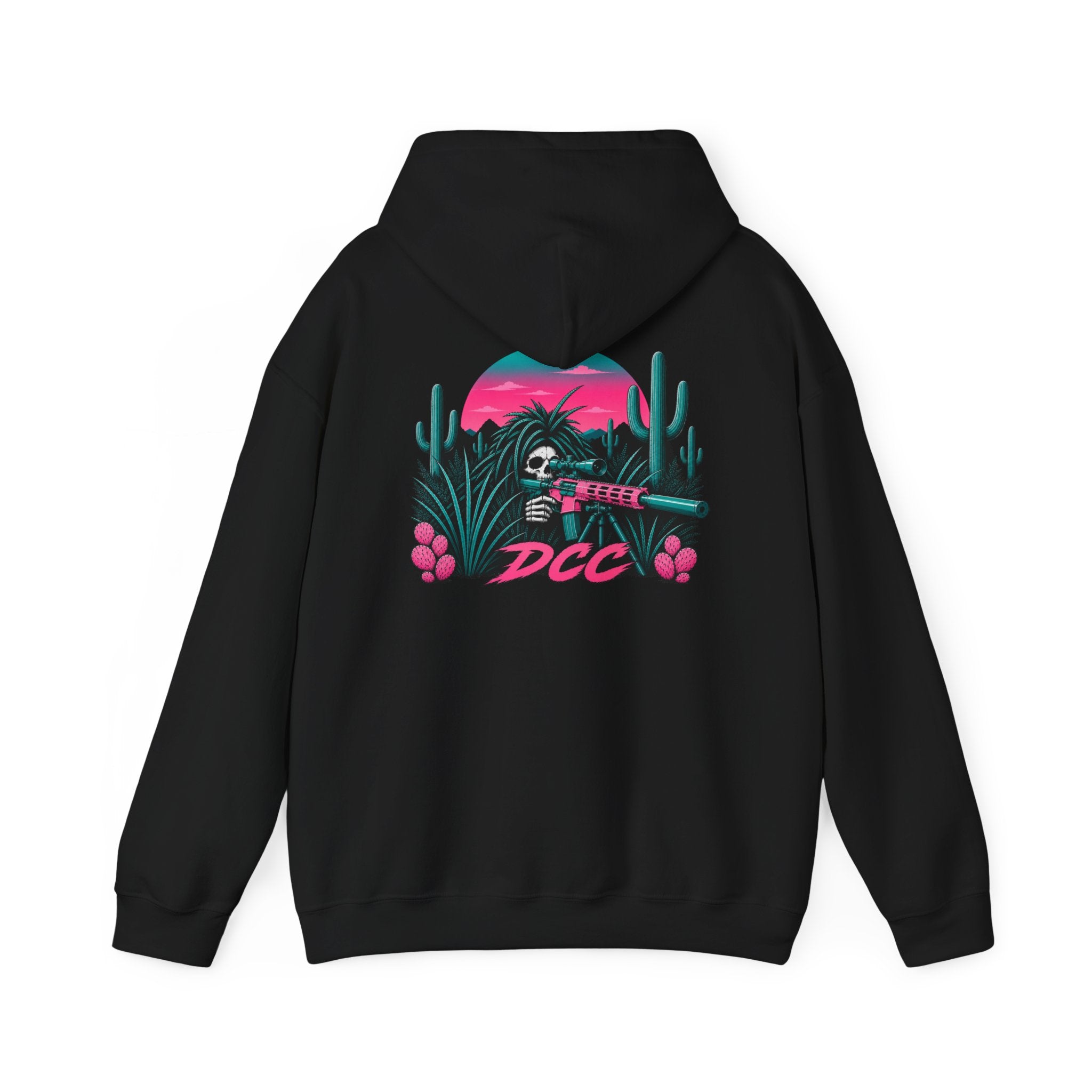 Teal & Pink Desert Reaper — Hoodie