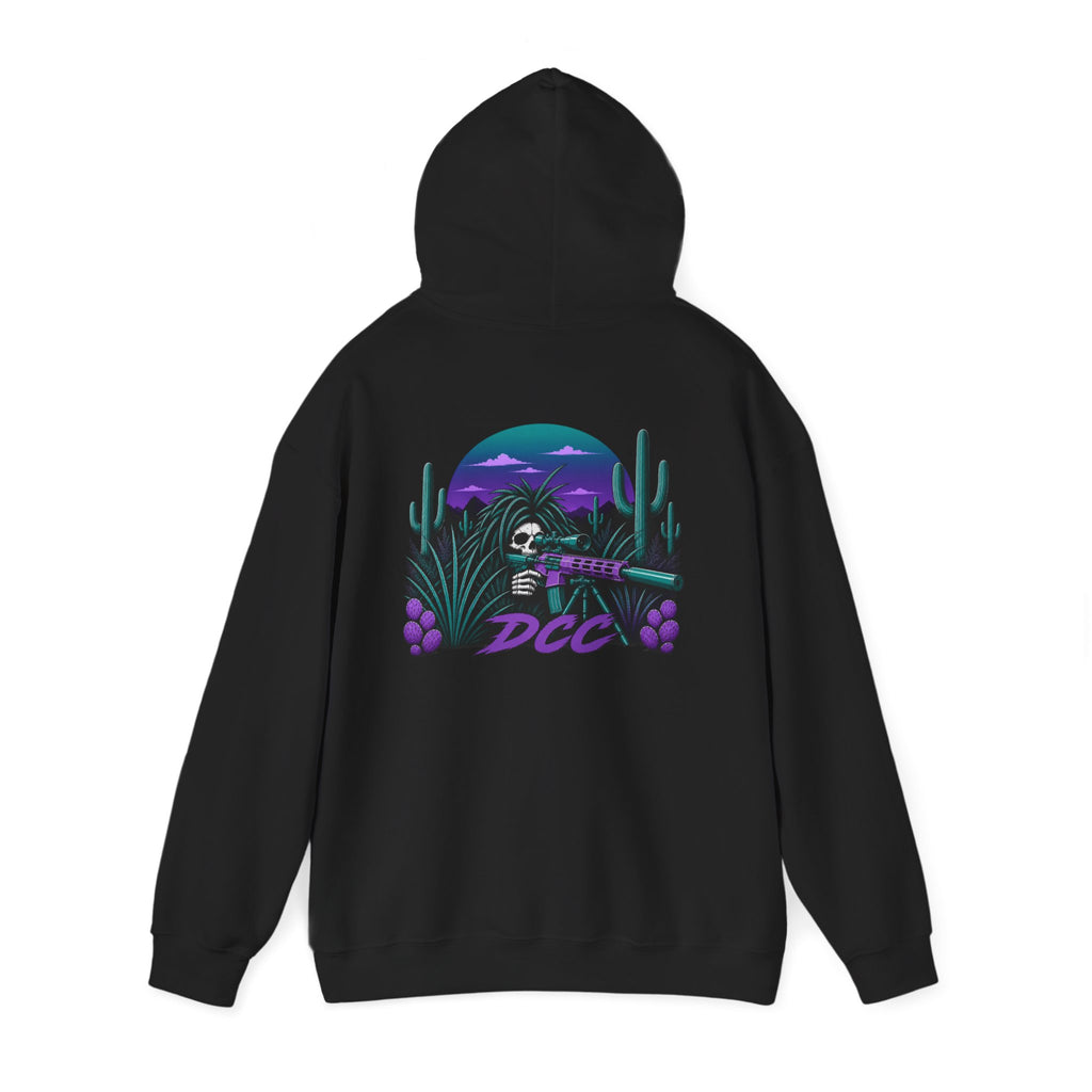 Teal & Purple Desert Reaper — Pullover Hoodie
