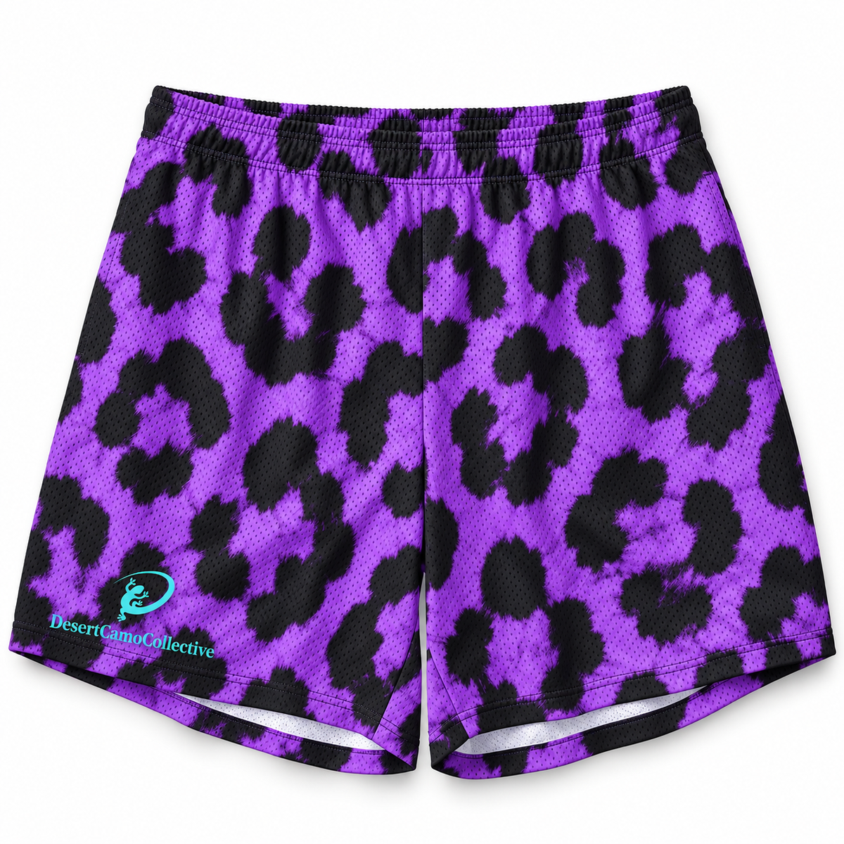 Purple Leopard — Mesh Performance Shorts