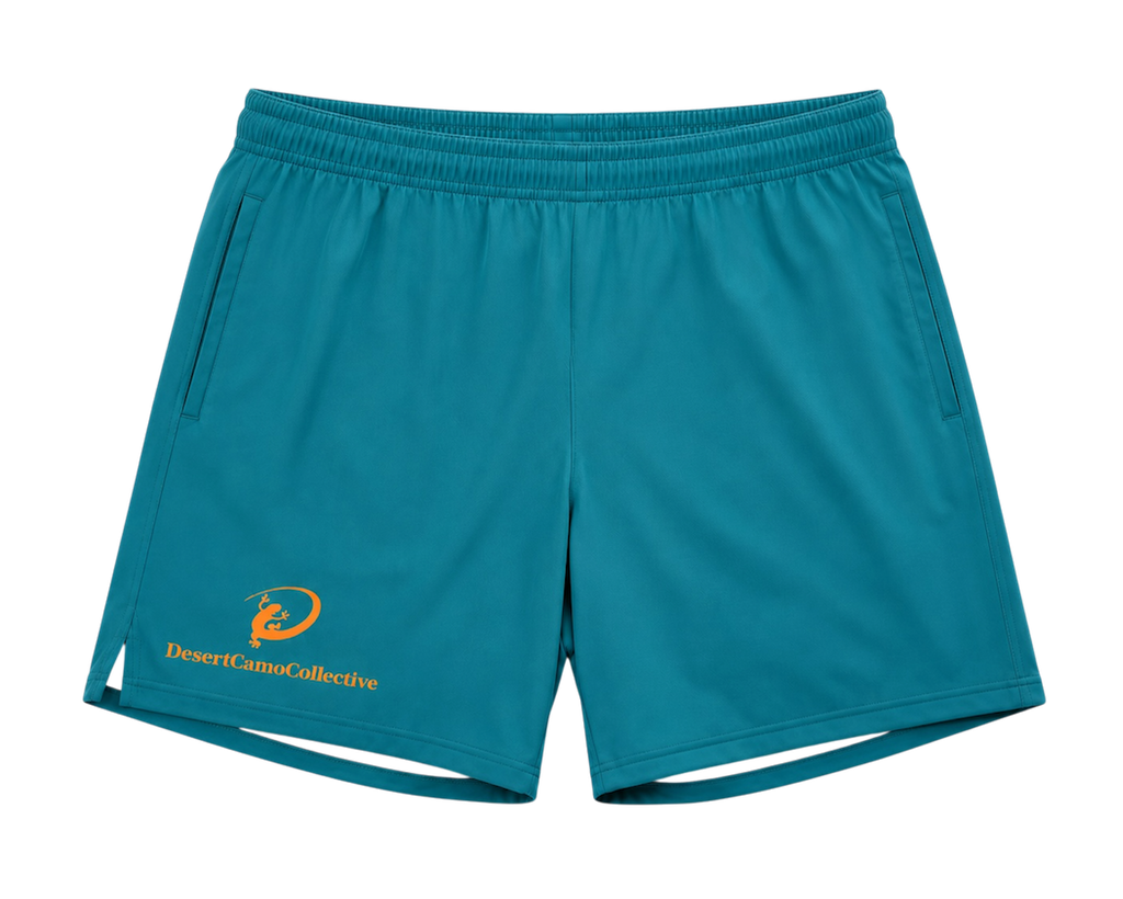 Sedona Teal — Mesh Performance Shorts