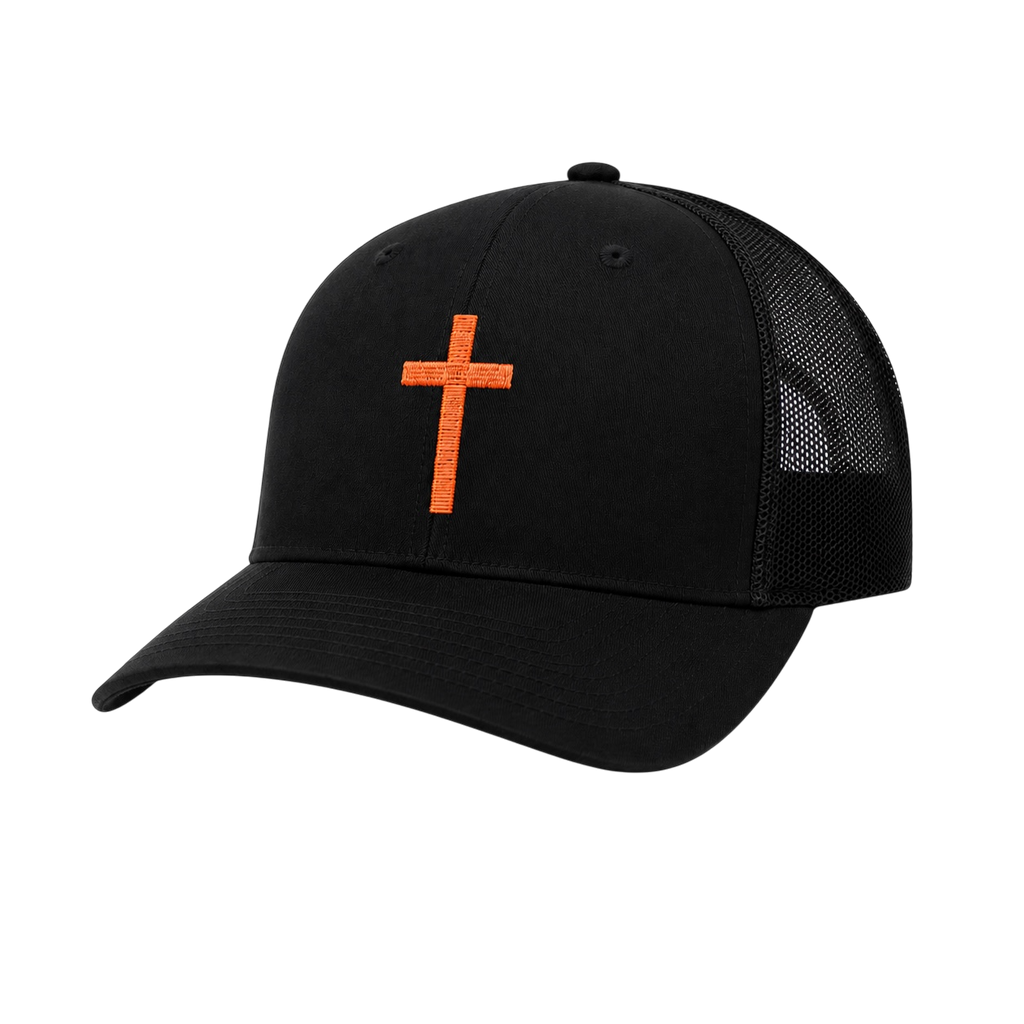 Embroidered Orange Cross Richardson 112 Hat