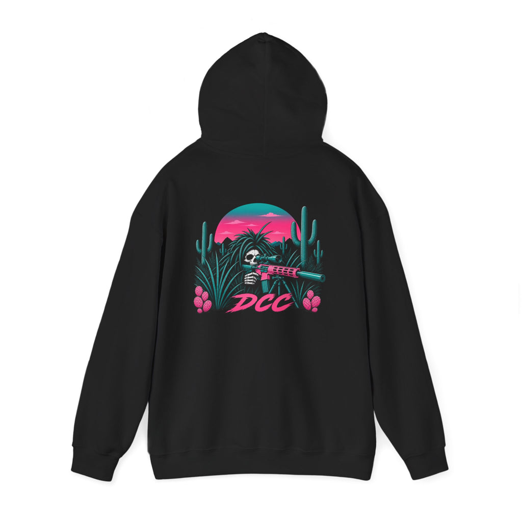 Teal & Pink Desert Reaper — Hoodie