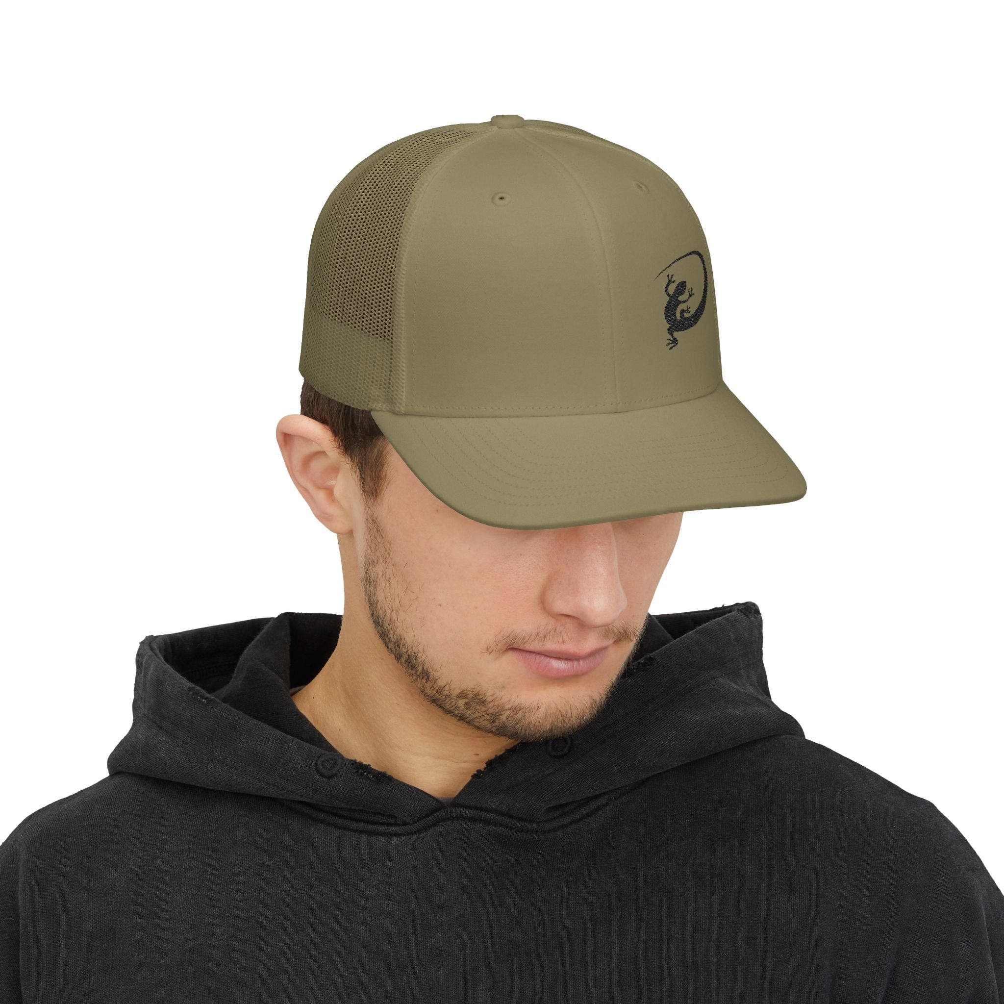 Embroidered Snapback Cap - Black Logo