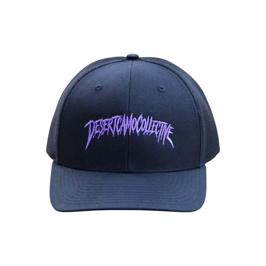DesertCamoCollective™ Purple Script — Embroidered Richardson 112 Hat