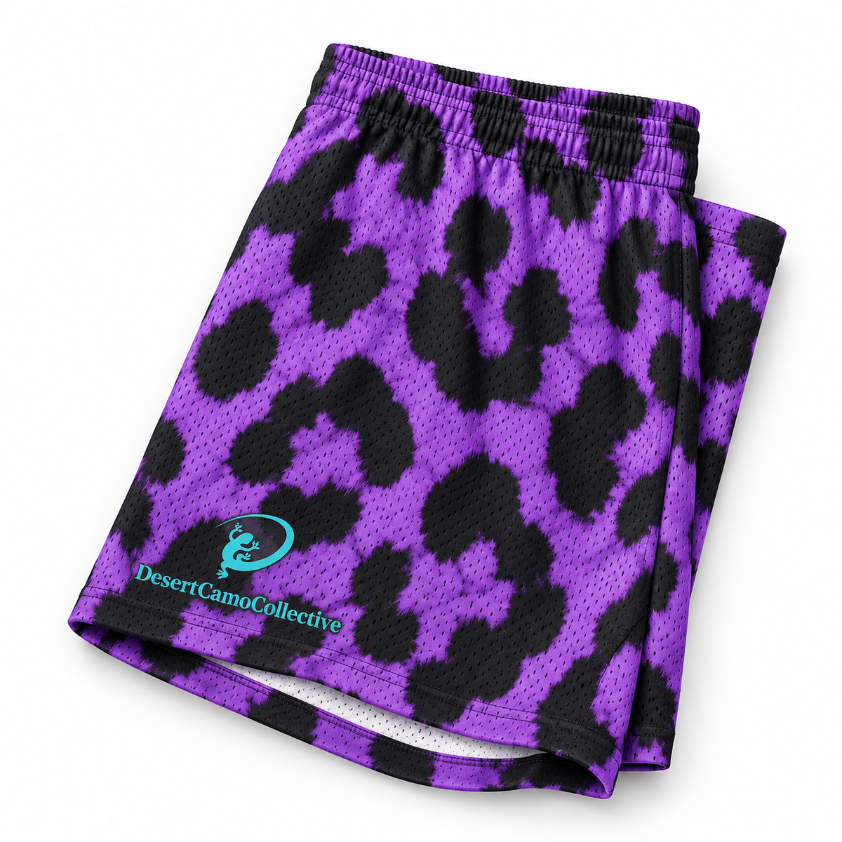 Purple Leopard — Mesh Performance Shorts