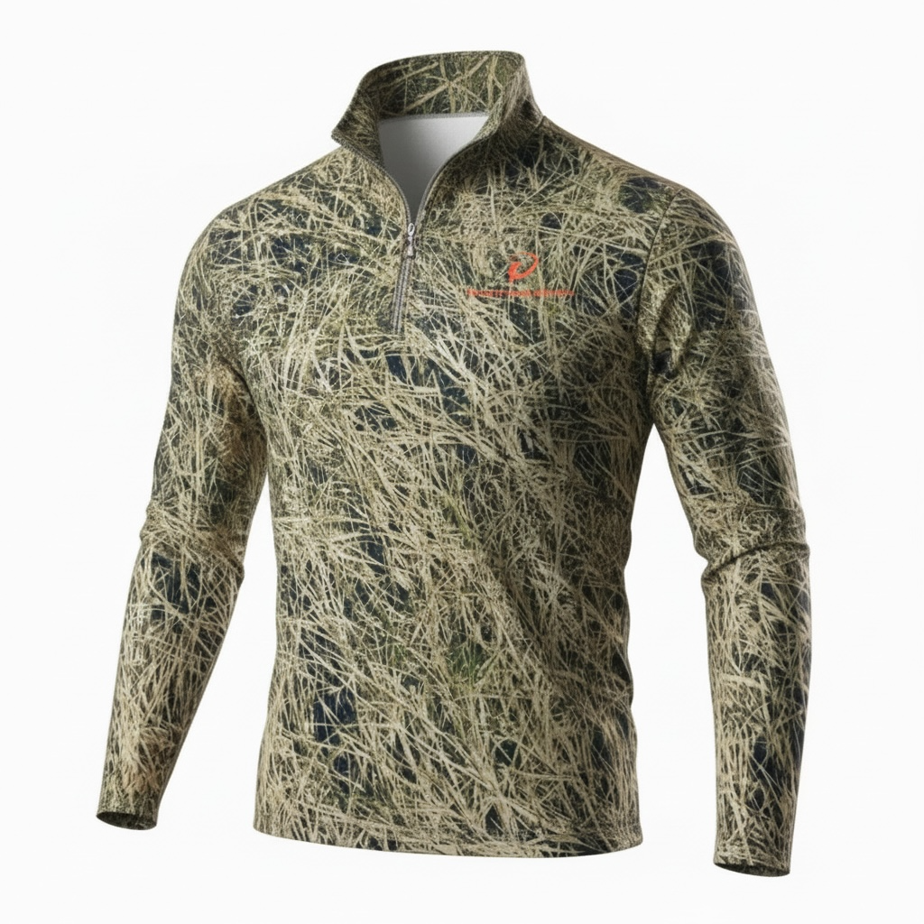 Men’s Quarter Zip Pullover Sweatshirt - Grassland Camouflage™